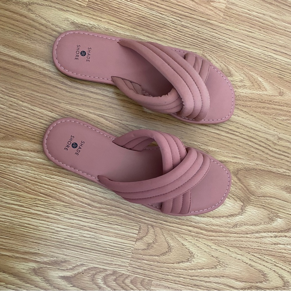 New pink sandals